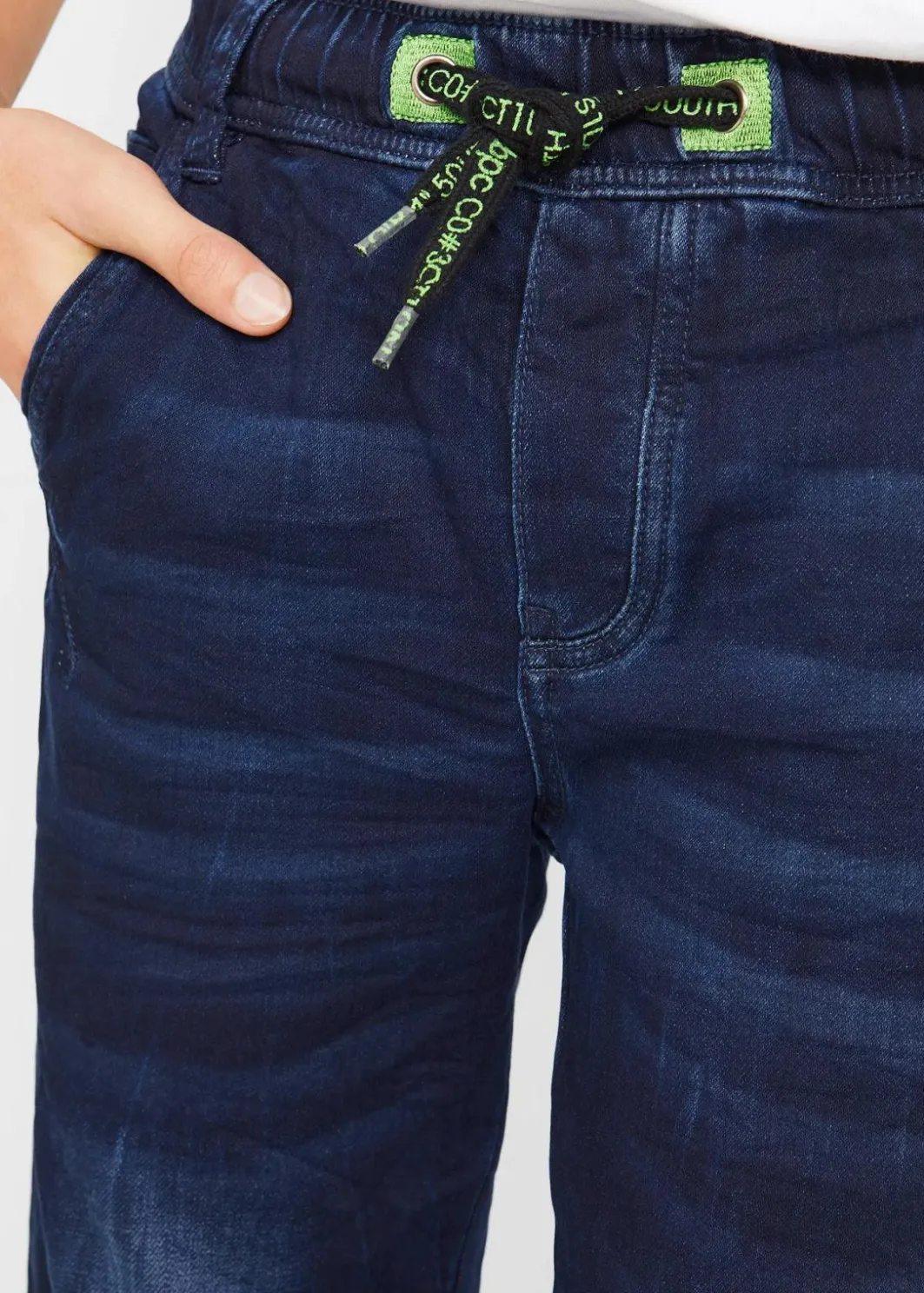 Kinder bonprix Jungen 9-16 Jahre·Bademode|Jungen 9-16 Jahre·Jeans|Regular Fit Schlupf-Sweat-Jeans, Tapered