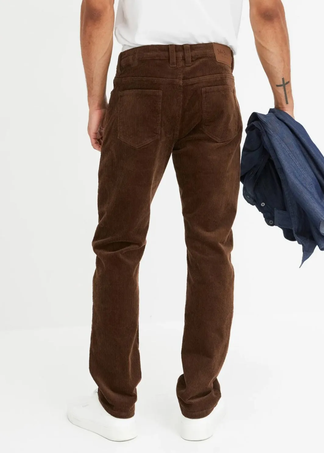 Clearance Regular Fit Stretch-Cordhose mit Komfortschnitt Herren Hosen|Große Größen