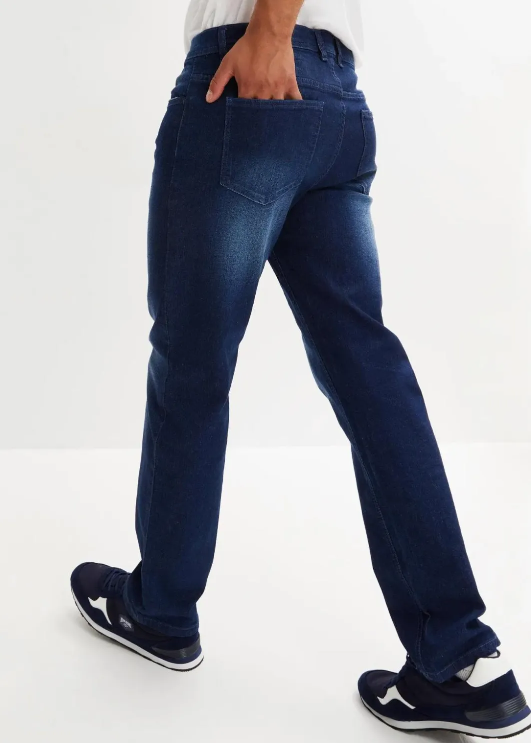 Clearance Regular Fit Stretch-Jeans mit Komfortschnitt, Straight Herren Jeans|Große Größen