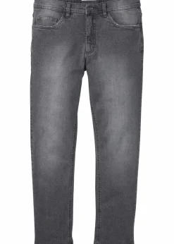 Herren bonprix Große Größen|Jeans|Regular Fit Stretch-Jeans mit Komfortschnitt, Straight