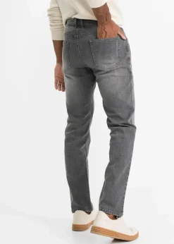 Herren bonprix Große Größen|Jeans|Regular Fit Stretch-Jeans mit Komfortschnitt, Straight