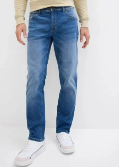 Herren bonprix Jeans|Große Größen|Regular Fit Stretch-Jeans, Straight