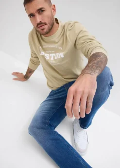 Herren bonprix Jeans|Große Größen|Regular Fit Stretch-Jeans, Straight