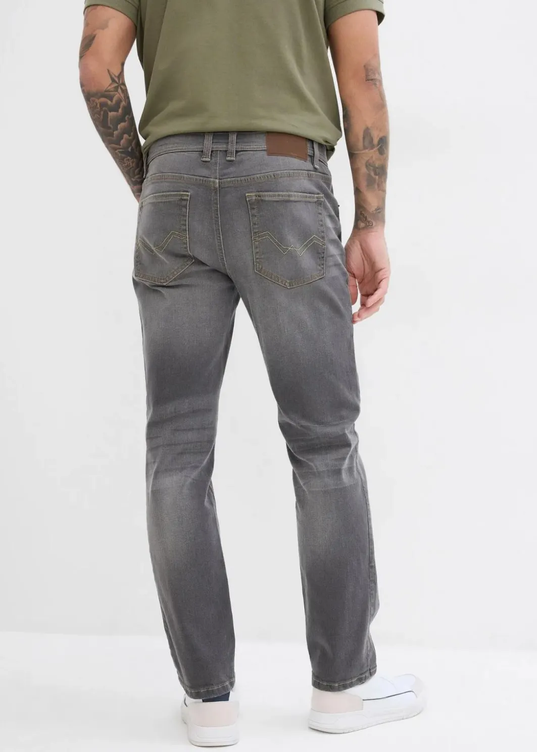 Herren bonprix Jeans|Große Größen|Regular Fit Stretch-Jeans, Straight