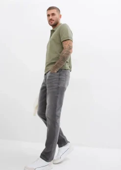 Herren bonprix Jeans|Große Größen|Regular Fit Stretch-Jeans, Straight