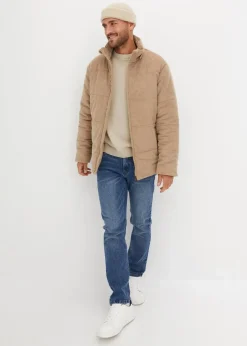New Regular Fit Stretch-Jeans aus hochwertigem, schwerem Denim, Straight Herren Große Größen|Jeans