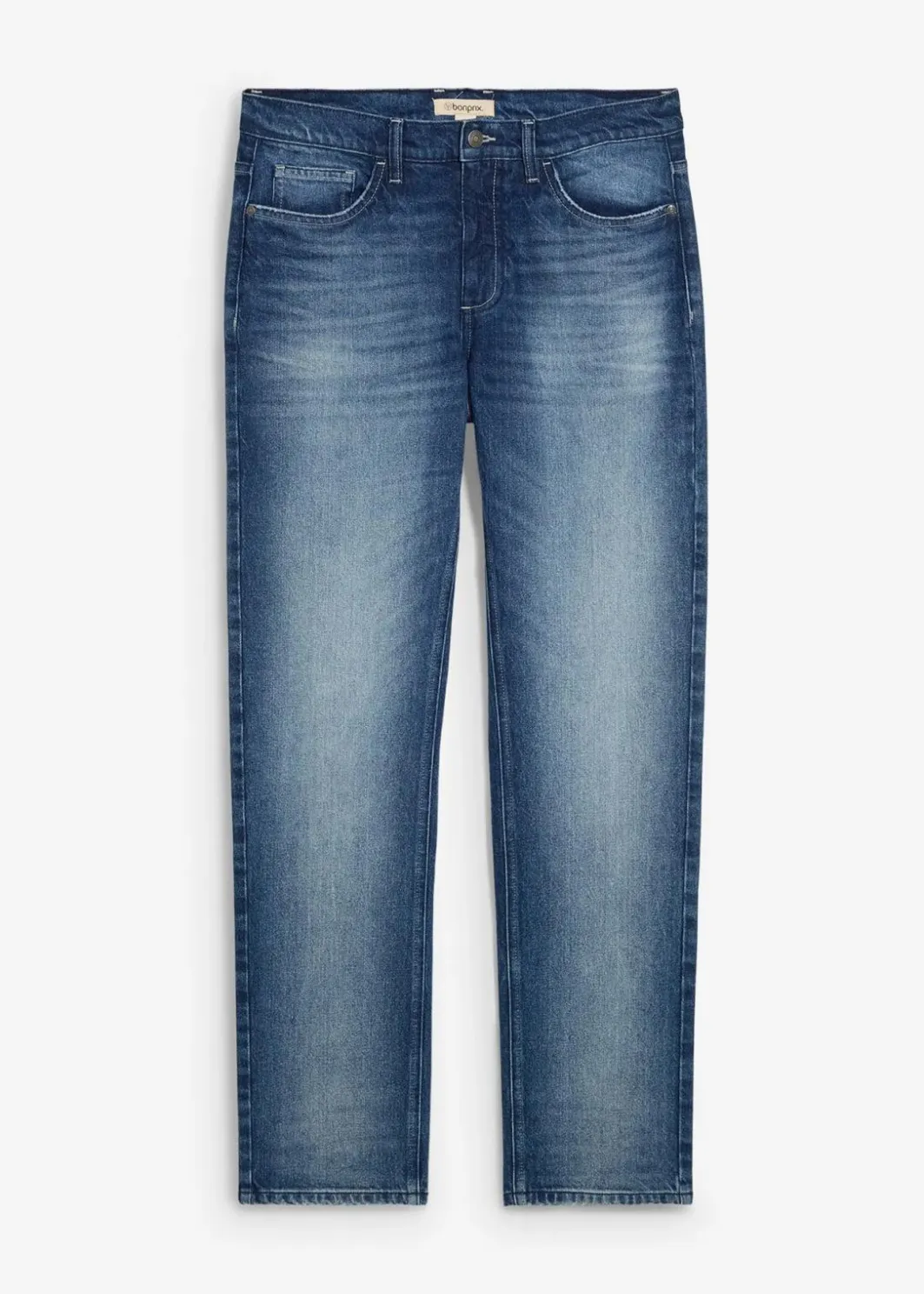 Herren bonprix Große Größen|Jeans|Regular Fit Stretch-Jeans, Straight
