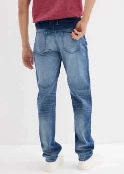 Herren bonprix Große Größen|Jeans|Regular Fit Stretch-Jeans, Straight