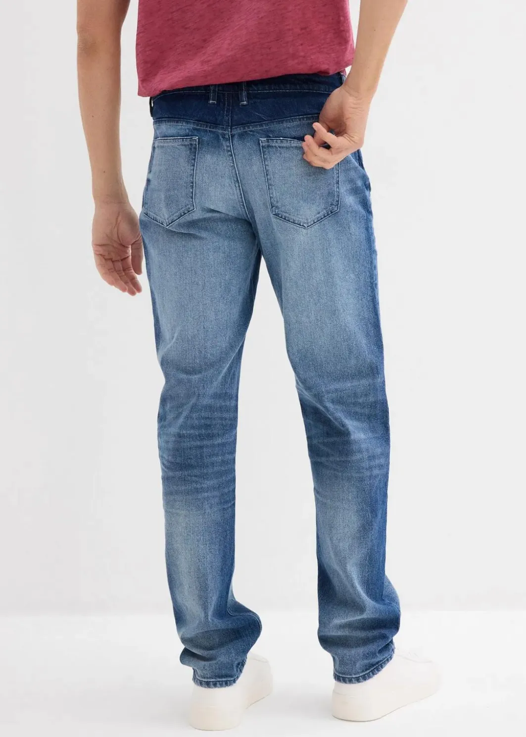 Herren bonprix Große Größen|Jeans|Regular Fit Stretch-Jeans, Straight