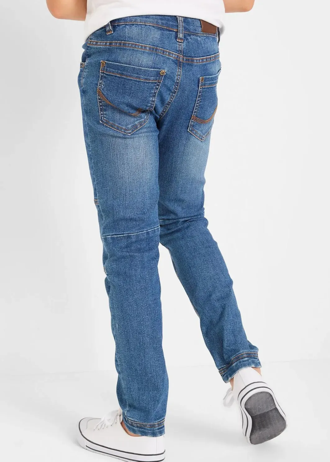 Kinder bonprix Jungen 9-16 Jahre·Bademode|Jungen 9-16 Jahre·Jeans|Regular Fit Stretch-Jeans mit verstärkter Kniepartie, Straight