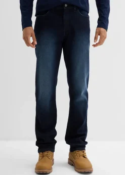 Herren bonprix Jeans|Große Größen|Regular Fit Stretch-Jeans mit Komfortschnitt, Straight