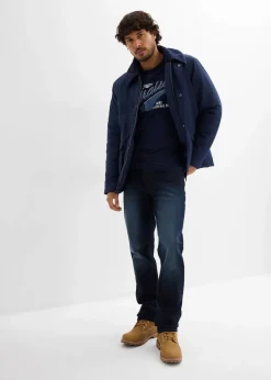 Herren bonprix Jeans|Große Größen|Regular Fit Stretch-Jeans mit Komfortschnitt, Straight