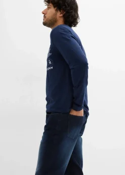 Herren bonprix Jeans|Große Größen|Regular Fit Stretch-Jeans mit Komfortschnitt, Straight