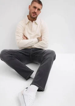 New Regular Fit Stretch-Jeans, Straight Herren Jeans|Große Größen