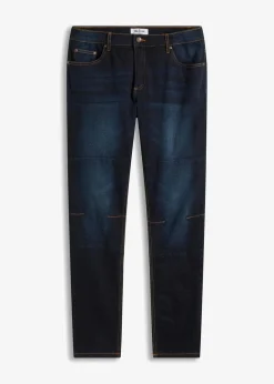 Herren bonprix Große Größen|Jeans|Regular Fit Stretch-Jeans m. Komfortschnitt, Tapered