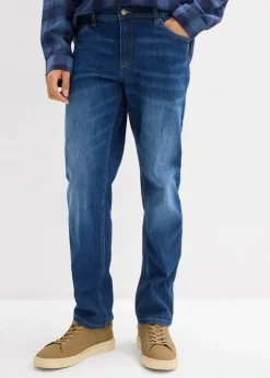 Herren bonprix Große Größen|Jeans|Regular Fit Stretch-Jeans, Straight