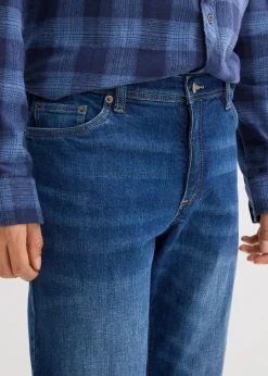 Herren bonprix Große Größen|Jeans|Regular Fit Stretch-Jeans, Straight