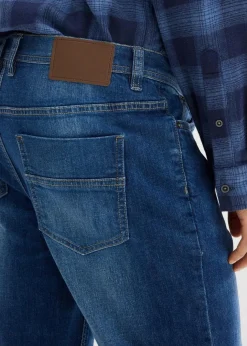 Herren bonprix Große Größen|Jeans|Regular Fit Stretch-Jeans, Straight