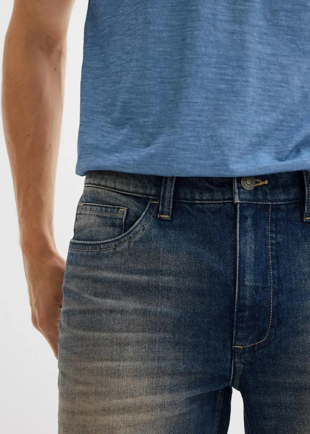 Clearance Regular Fit Stretch-Jeans, Straight Herren Jeans|Große Größen