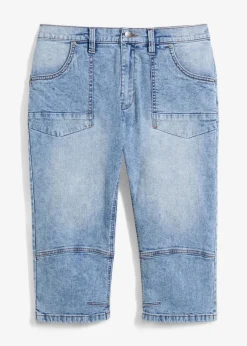 Discount Regular Fit 3/4-Stretch-Jeans, Straight Herren Jeans|Große Größen