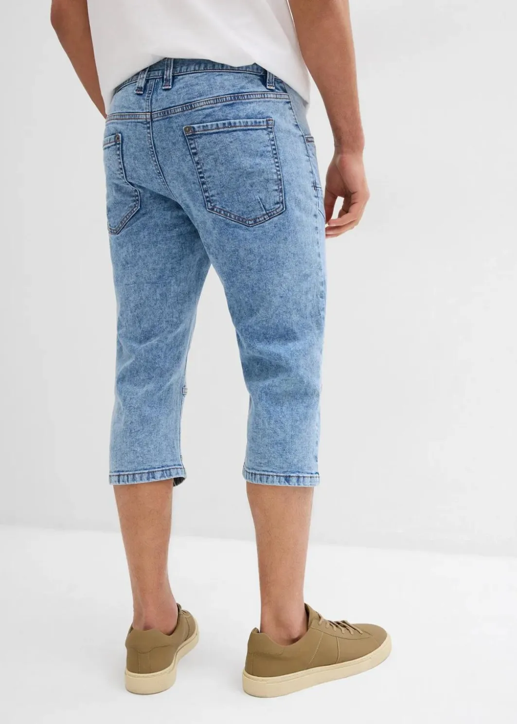 Discount Regular Fit 3/4-Stretch-Jeans, Straight Herren Jeans|Große Größen