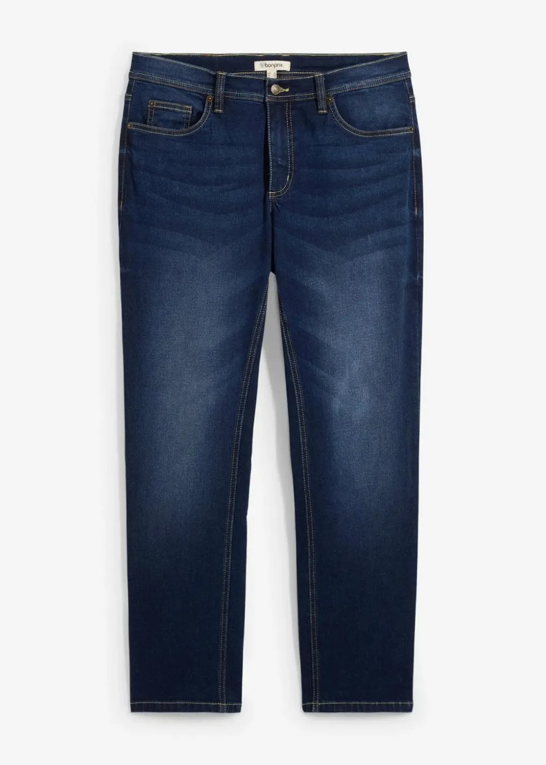 Herren bonprix Große Größen|Jeans|Regular Fit Stretch-Jeans, Straight