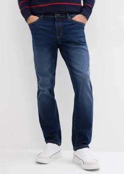 Herren bonprix Große Größen|Jeans|Regular Fit Stretch-Jeans, Straight