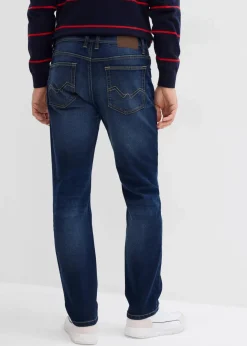 Herren bonprix Große Größen|Jeans|Regular Fit Stretch-Jeans, Straight