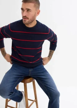 Herren bonprix Große Größen|Jeans|Regular Fit Stretch-Jeans, Straight