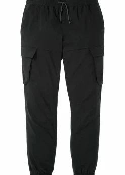 Discount Regular Fit Stretch-Schlupfhose mit Cargotaschen, Straight Herren Große Größen|Hosen