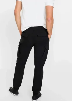 Discount Regular Fit Stretch-Schlupfhose mit Cargotaschen, Straight Herren Große Größen|Hosen