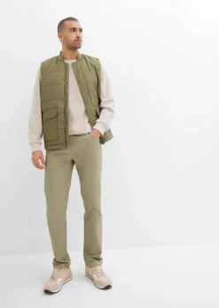 Discount Regular Fit Stretch-Schlupfhose, Straight Herren Hosen|Basics