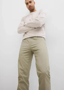Discount Regular Fit Stretch-Schlupfhose, Straight Herren Hosen|Basics