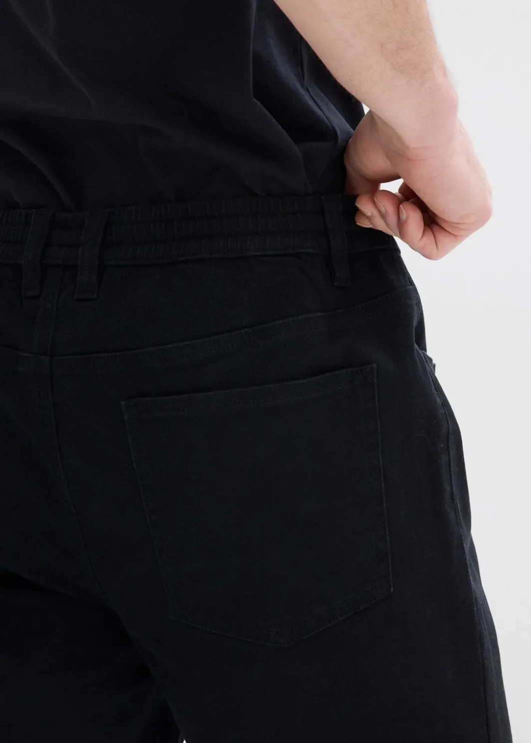 Best Regular Fit Stretch-Schlupfhose, Straight Herren Hosen|Große Größen