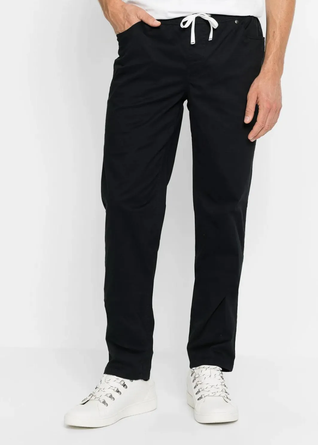 Herren bonprix Große Größen|Basics|Regular Fit Stretch-Schlupfhose, Straight