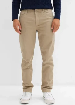 Hot Regular Fit Stretch-Thermohose mit flauschigem Flanellfutter, Straight Herren Hosen|Thermobekleidung
