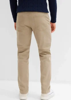 Hot Regular Fit Stretch-Thermohose mit flauschigem Flanellfutter, Straight Herren Hosen|Thermobekleidung