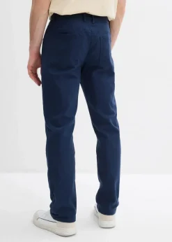 Herren bonprix Hosen|Thermobekleidung|Regular Fit Stretch-Thermohose mit flauschigem Flanellfutter, Straight