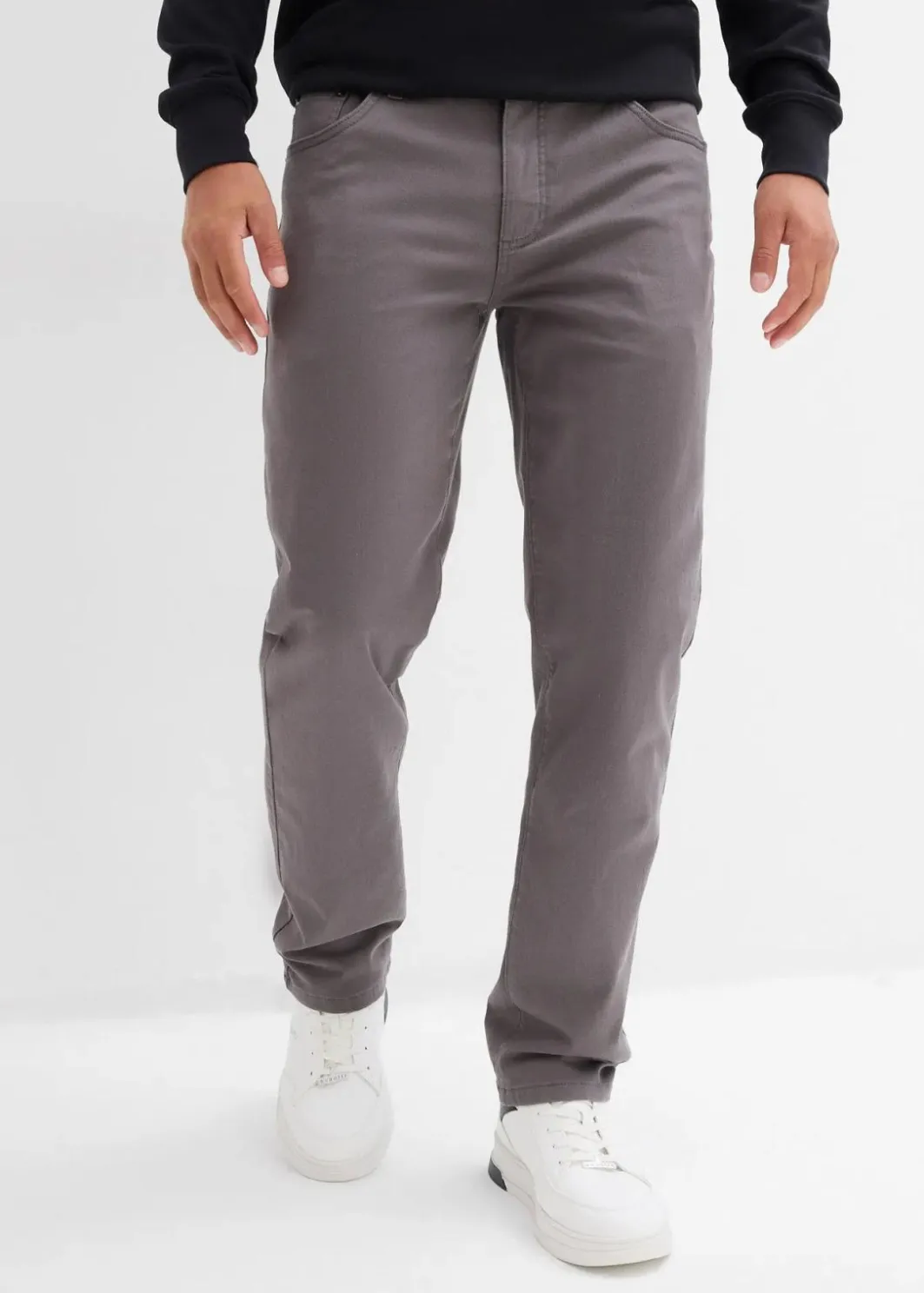 Sale Regular Fit Stretch-Thermohose mit flauschigem Flanellfutter, Straight Herren Große Größen|Outdoorbekleidung