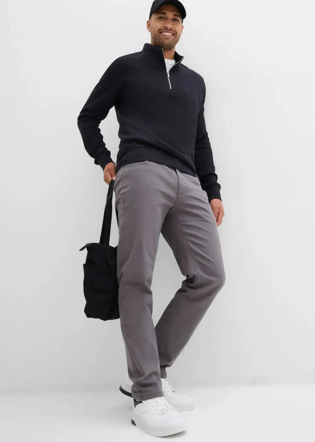 Sale Regular Fit Stretch-Thermohose mit flauschigem Flanellfutter, Straight Herren Große Größen|Outdoorbekleidung
