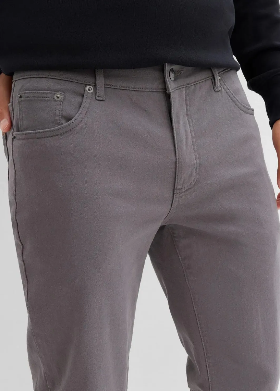 Sale Regular Fit Stretch-Thermohose mit flauschigem Flanellfutter, Straight Herren Große Größen|Outdoorbekleidung