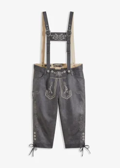 Herren bonprix Große Größen|Trachtenmode|Regular Fit Trachtenhose aus Lederimitat