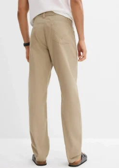 Herren bonprix Hosen|Basics|Regular Fit Twillhose aus reiner Baumwolle, Straight