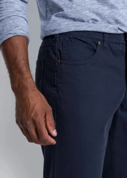 Sale Regular Fit Twillhose aus reiner Baumwolle, Straight Herren Hosen|Basics