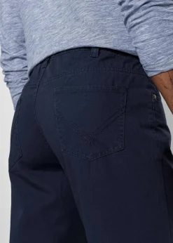 Sale Regular Fit Twillhose aus reiner Baumwolle, Straight Herren Hosen|Basics