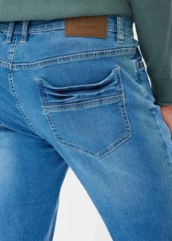 Herren bonprix Jeans|Große Größen|Regular-Fit-Jeans, Tapered