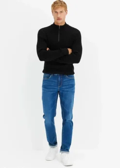 New Regular-Fit-Jeans, Tapered Herren Jeans|Große Größen