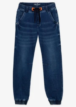 Sale Regular-Fit-Schlupf-Jeans aus Sweatdenim, Tapered Kinder Jungen 9-16 Jahre·Bademode|Jungen 9-16 Jahre·Jeans