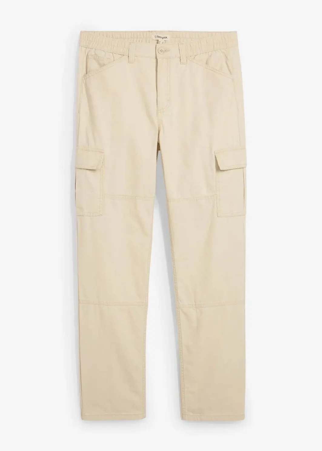 Herren bonprix Große Größen|Hosen|Relaxed Fit Cargo-Hose aus Baumwoll-Canvas, Straight