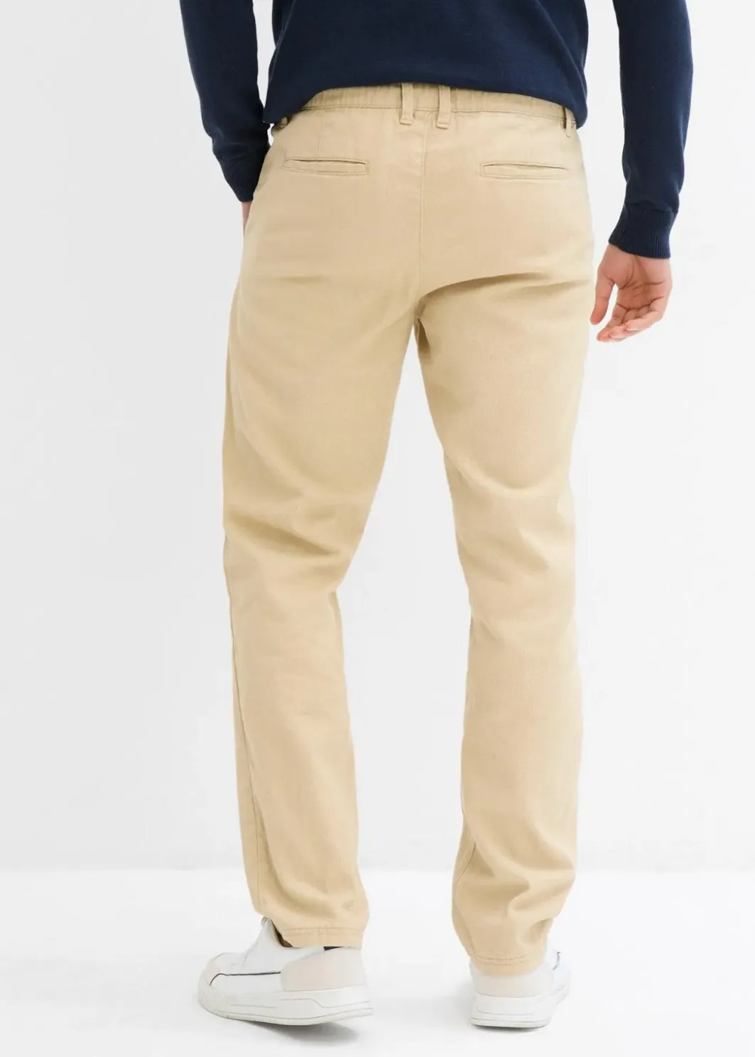 Online Relaxed Fit Chinohose mit Komfortbund, Straight Herren Große Größen|Hosen